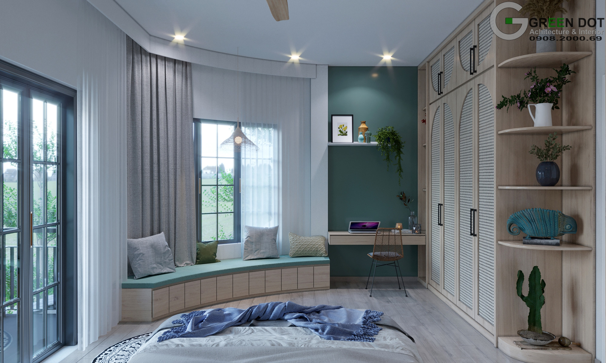 phòng ngủ master 4